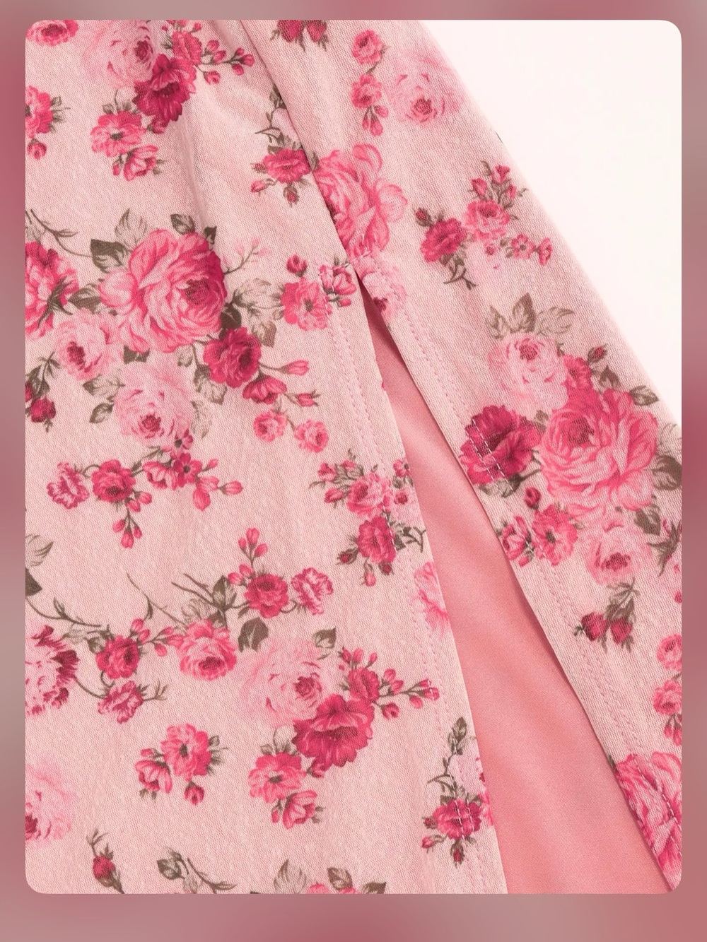 Cider Pink Floral Maxi Slip Dress - Picture 4 of 13
